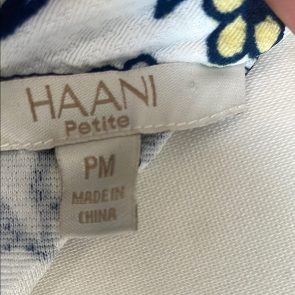 Haani Floral Sleeveless Dress - White and Blue - Picture 7 of 8